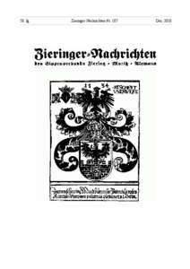 58. Jg.  Zieringer Nachrichten-Nr. 107