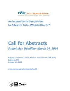 Microsoft Word - TWH National Meeting Call for Abstracts Final