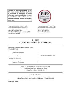 Pursuant to Ind.Appellate Rule 65(D), this Memorandum Decision shall not be regarded as precedent or cited before any court except for the purpose of establishing the defense of res judicata, collateral estoppel, or the 