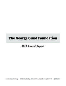 George Gund Foundation – 2013 Annual Report