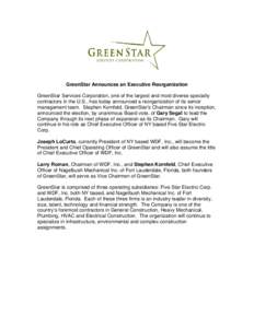 Microsoft Word - GreenStar Press Release-upd _3-10_