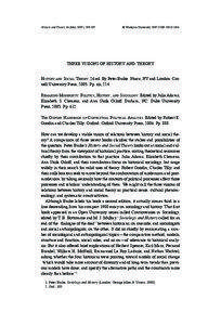 History and Theory 46 (May 2007), [removed]  © Wesleyan University 2007 ISSN: [removed]