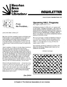 Hou1ton Rrca Law Librarian1  nEWSLETTER