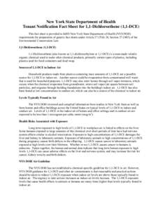 Tenant Notification Fact Sheet for 1,1-Dichloroethene (1,1-DCE)