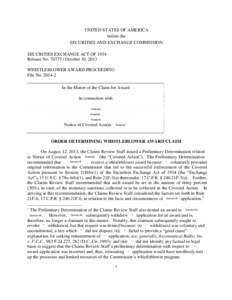 Labour law / Whistleblower / U.S. Securities and Exchange Commission / Business / Applied ethics / Management / Anti-corporate activism / Dissent / Freedom of speech