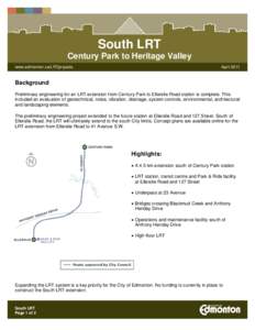 Microsoft Word - South LRT Fact sheet April 2011.doc