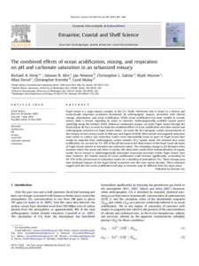 The combined effects of ocean acidification, mixing, and respiration on pH and carbonate saturation in an urbanized estuary