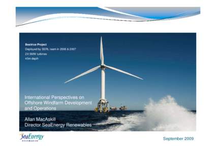Aerodynamics / Wind turbines / Wind power in the United Kingdom / Electric power / Energy / Wind power in the United States / Offshore wind power / Wind power / Wind farm