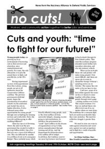 News from the Hackney Alliance to Defend Public Services  no cuts! O 20 ct