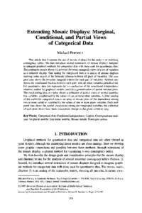 Extending Mosaic Displays: Marginal,   Conditional, and Partial Views of Categorical Data