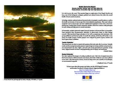 High Tech High Media Arts / California / San Diego Coastkeeper / Water resource policy