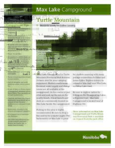 Max Lake Campground Turtle Mountain Provincial Park Turtle Mountain