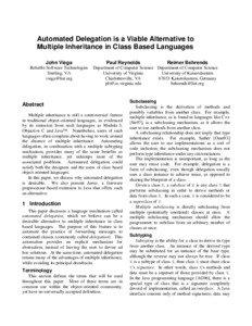 Object-oriented programming / Delegation / Mixin / Inheritance / Objective-C / Subtype polymorphism / Multiple inheritance / Class / Interface / Software engineering / Computer programming / Computing