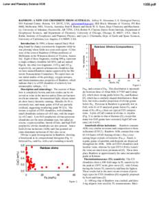 Chondrite / Chondrule / Carbonaceous chondrite / L chondrite / Olivine / Ordinary chondrite / Meteorite / Forsterite / Isotope analysis / Meteorite types / Planetary science / Crystallography