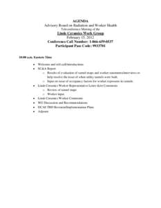 Microsoft Word - Linde WG Agenda[removed]