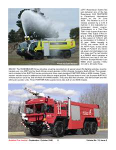 Photo by Cam Kenyon  LEFT: Rosenbauer Austria has just delivered one of the two Rosenbauer CA5 PANTHERS to Christchurch International