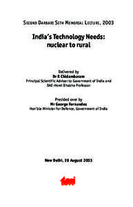 Anticipatory thinking / Climate change in India / The Energy and Resources Institute / Research / Tata Group / Delhi Sustainable Development Summit / J. R. D. Tata / Tata Chemicals / New Delhi / Indian society / India