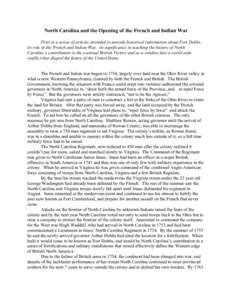 Arthur Dobbs / French and Indian War / Robert Dinwiddie / North Carolina / George Washington / George Washington in the French and Indian War / Griffith Rutherford / Southern United States / Confederate States of America / United States