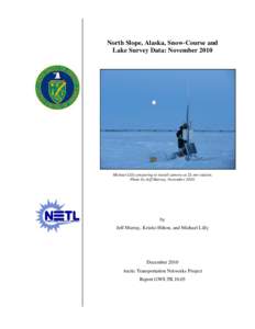 Lake Survey Data for the Coastal Plain from Prudhoe Bay to Bullen Point: