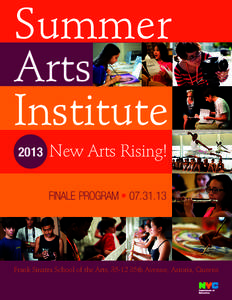 Summer Arts Institute[removed]New Arts Rising!