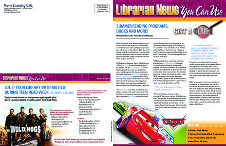 10795 Watson Road St. Louis, Missouri[removed]Volume 4, Issue 2  Summer Reading Programs,