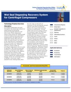Wet Seal Degassing Recovery System for Centrifugal Compressors