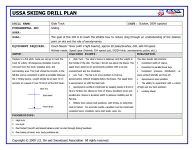 Glide Track update Oct 09