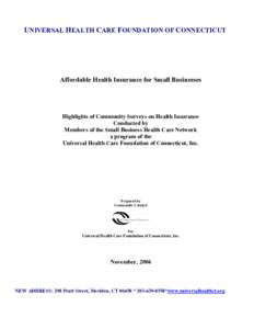 Microsoft Word - Small Business Health Care Survey.doc