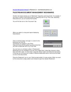 Document Management Bookmarks