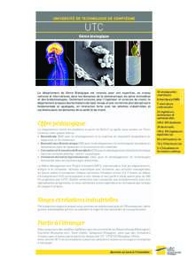 UNIVERSITÉ DE TECHNOLOGIE DE COMPIÈGNE  UTC Génie biologique