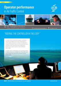 domains  Operator performance in Air Traffic Control  Air Transport Division