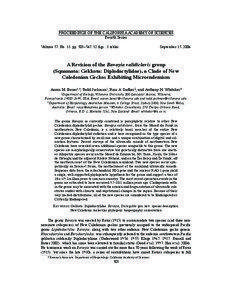 PROCEEDINGS OF THE CALIFORNIA ACADEMY OF SCIENCES Fourth Series Volume 57, No. 18, pp. 503–547, 32 figs., 8 tables.