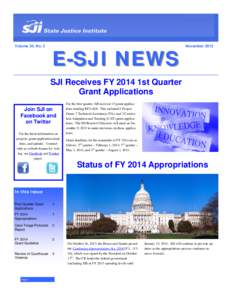 Volume 24, No. 2  E-SJI NEWS November 2013