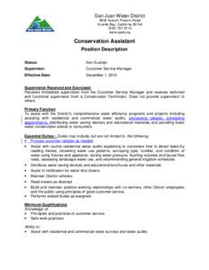 San Juan Water District 9935 Auburn-Folsom Road Granite Bay, California[removed]0115 www.sjwd.org