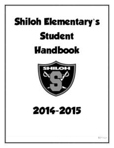 Shiloh Elementary’s Student Handbook[removed]|Page