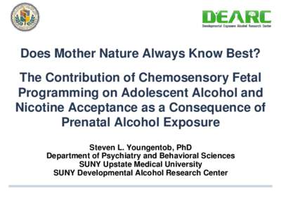 Biology / Health / Mental retardation / Syndromes / Alcohols / Fetal alcohol spectrum disorder / Fetal alcohol syndrome / Alcohol / Olfaction / Chemistry / Alcohol abuse / Teratogens
