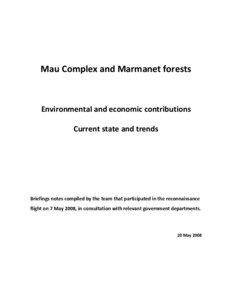Mau Complex – Importance, threats and way forward