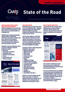 CARRS-Q publications fact sheet