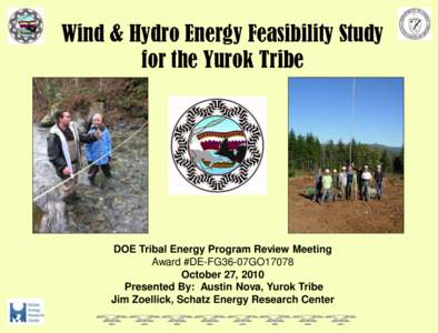 Wind & Hydro Energy Feasibility Study for the Yurok Tribe