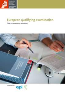 European qualifying examination Guide for preparation l 4th edition in cooperation with  Table of Contents