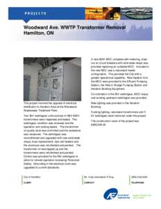 Woodward Ave. WWTP Transformer Removal , Hamilton, ON