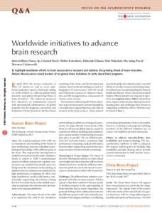 Worldwide initiatives to advance brain research