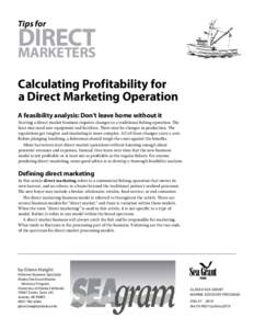 Tips for  Direct Marketers Calculating Profitability for a Direct Marketing Operation