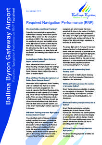 Required Navigation Performance RNP Factsheet  Ballina Byron Gateway Airport november 2013