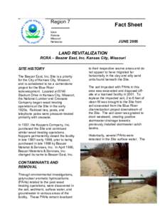 Region 7  Fact Sheet Iowa Kansas