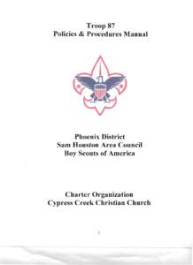 Troop 87   Policies & Procedures Manual Phoenix District