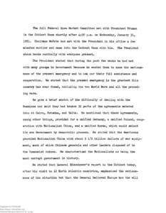 [Summary of Meeting of President Truman and the Federal Open Market Committee on January 31, 1951]