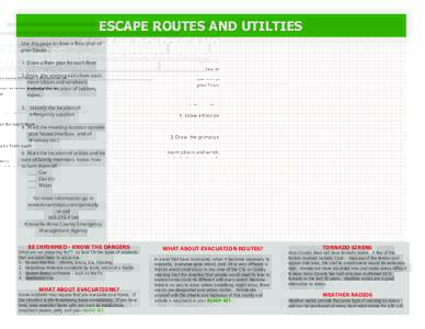 ESCAPE ROUTES AND UTILITES Escape Route AND