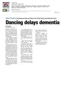 10 Mar 2015 Northern Star, Lismore NSW Author: Ross Kendall • Section: General News • Article type : News Item • Audience : 8,829 Page: 3 • Printed Size: 526.00cm² • Market: NSW • Country: Australia • ASR: