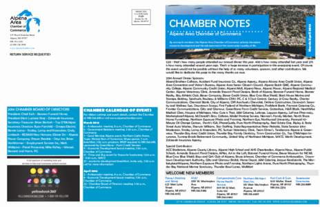 CHAMBER NOTES  March/April 2014 PRSRT STD U.S. POSTAGE